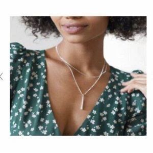 💎Brand New Jenny Bird Leana Pendant Necklace in silver H42